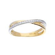 Glow Gold Ring - Bicolor Shiny Diamond 21-0.1ct G/si 214.5228.58