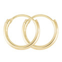 Gold Collection 207.0002.11 Creoles with CZ