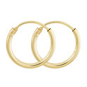 Gold Collection 207.0002.13 Creoles with CZ