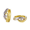 Gold Collection 207.0153.12 Creoles with CZ