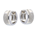 Silver Hoop earrings with zirconia 16 mm 107.0279.00