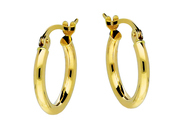 Glow 207.0020 Earrings yellow gold 2 mm