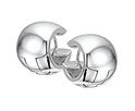House collection Folding Creoles Sphere Silver Shiny