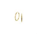 House collection Creoles Diamond-coated Yellow gold Diamond-coated 1.5 mm x 17.5 mm