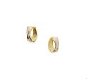 House collection Folding earrings Zirconia Yellow gold