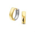 House collection Folding creoles Bicolor Gold Shiny
