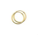 House Collection Creoles Round Tube Yellow Gold Shiny 1.5 mm x 20 mm