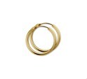 House Collection Creoles Round Tube Yellow Gold Shiny 1.8 mm x 20 mm