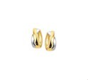 House Collection Folding Creoles 4.0 Mm Bicolor Gold Shiny