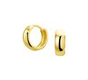 House collection Folding earrings Yellow gold Shiny 10 x 3.4 mm