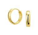 House collection Folding earrings Yellow gold Shiny 14 x 3.4 mm