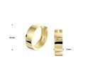 House collection Folding creoles Yellow gold Shiny