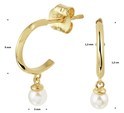 House collection Stud earrings Pearl Yellow gold Shiny
