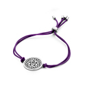 CO88 Collection Chakra 8CB 90208 Bracelet with Steel Element - Crown Chakra Ø 20 mm - One-size - Purple