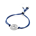 CO88 Collection Chakra 8CB 90209 Bracelet with Steel Element - Third Eye Chakra Ø 20 mm - One-size - Dark Blue