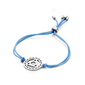 CO88 Collection Chakra 8CB 90210 Bracelet with Steel Element - Throath Chakra Ø 20 mm - One-size - Blue