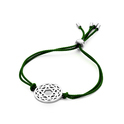 CO88 Collection Chakra 8CB 90211 Bracelet with Steel Element - Heart Chakra Ø 20 mm - One-size - Green