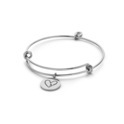 CO88 Collection Beloved 8CB 90233 Steel Bracelet with Pendants - Heart and Mom - One-size - Silver