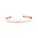 Key Moments 8KM B00540 Steel Open Bangle One-size (60 x 50 x 4 mm) Rose gold colored / White