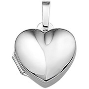 House Collection Medallion Heart Silver Shiny 10.0 mm x 11.0 mm