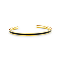 CO88 Collection Majestic 8CB 90196 Steel Open Bangle with Enamel - One-size (62x50x2 mm) - Gold / Black