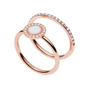 Fossil JF02666791 Rings rose colored Mt 17