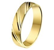 House Collection Ring A412 - 5 Mm - Without Stone Yellow Gold