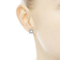 Pandora 290591CZ Earrings Sparkling Halo silver