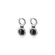 Zinzi ZICH1745 Earring charm silver-black