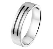 House Collection Ring A509 - 6 Mm - Without Cz Steel