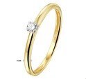 House Collection Ring Diamond 0.09ct H SI Bicolor Gold