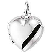 House Collection Medallion Heart Silver Shiny 11.5 mm x 11.5 mm