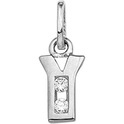Home Collection Charms Letter Y Zirconia Row Silver