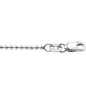 Necklace Balls diamond silver 1.5 mm 41-45 cm