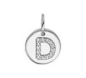 Home Collection Charm Letter D Zirconia Silver