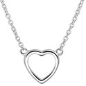 House collection 1318915 Silver Necklace Heart 1.3 mm 41 + 4 cm