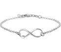 Home Collection Bracelet Silver Infinity And Heart 17 + 2 cm