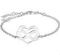House Collection Bracelet Silver Heart And Infinity 17 + 2 cm