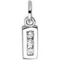 Home Collection Charms Letter I Zirconia Row Silver