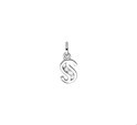 Home Collection Charms Letter S Zirconia Row Silver