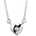 House Collection 1320035 Silver Necklace Heart And Zirconia 1.5 mm 36 + 4 cm
