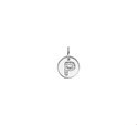 Home Collection Charm Letter P Zirconia Silver