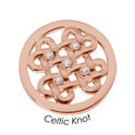 Quoins Disk QMB-62M-R Celtic Knot steel rose colored (M)