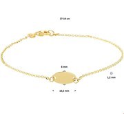House collection Bracelet Gold Oval 1.2 mm 17 - 19 cm