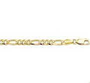 House collection Bracelet Gold Figaro 3.1mm 20 cm