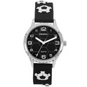 Coolwatch by Prisma CW.350 Children's watch Football steel/silicone black and white 30 mm