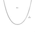 House collection 1329058 Silver Chain Venetian Sphere 1.5 mm 60 cm