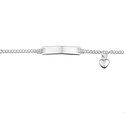House Collection Engraving Bracelet Silver Heart 4.2 mm 11-13 cm