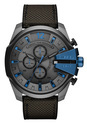 Diesel DZ4500 Watch Mega Chief black/blue 52 mm