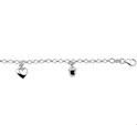 Home Collection Bracelet Silver Various Charms 17 cm